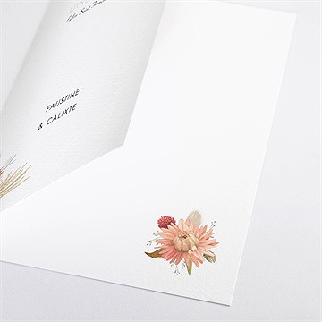 Livret de messe mariage en délicatesse - Détail du livret