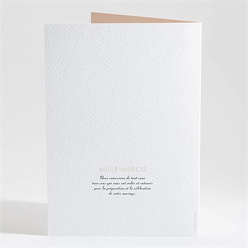 Livret de messe mariage en délicatesse - Dos du livret