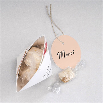 Boîte surprise mariage en délicatesse - Intérieur de la boîte