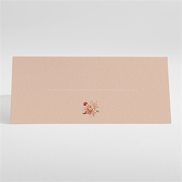 Marque-place mariage en délicatesse - Dos du marque-place