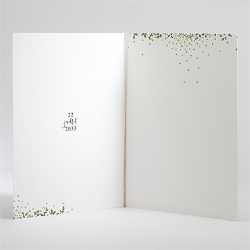 Livret de messe mariage fusion champêtre - Intérieur du livret