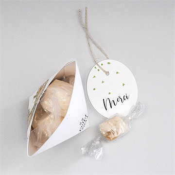 Boîte surprise mariage fusion champêtre - Intérieur de la boîte