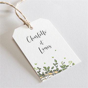 Etiquette mariage fusion champêtre