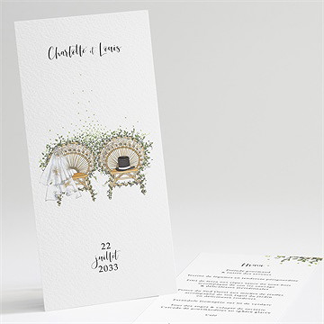 Menu mariage fusion champêtre