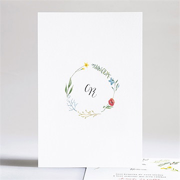 Faire-part mariage fleurs des champs