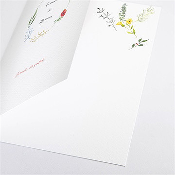 Livret de messe mariage fleurs des champs - Détail du livret