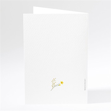 Livret de messe mariage fleurs des champs - Dos du livret