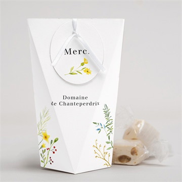 Boîte surprise mariage fleurs des champs