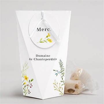 Boîte surprise mariage fleurs des champs