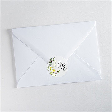 Sticker mariage fleurs des champs - Mise en situation