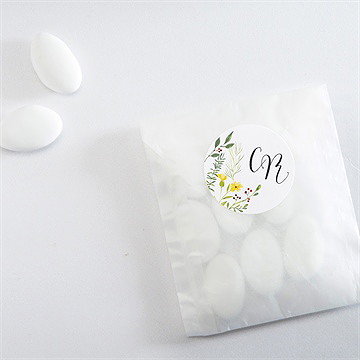 Sticker mariage fleurs des champs - Mise en situation