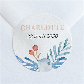 Sticker naissance sa petite pochette