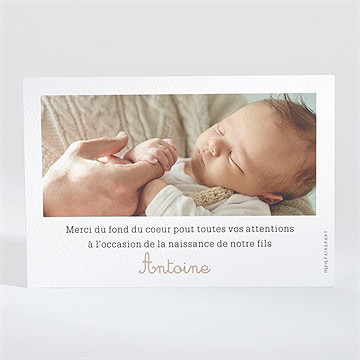 Remerciement naissance plus près des étoiles - Dos de la carte