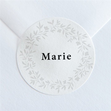 Stickers décès couronné