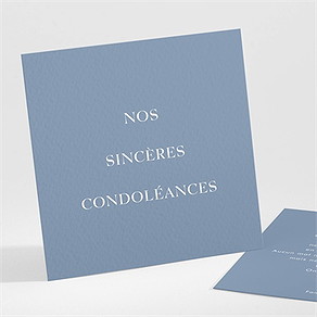 Carte de condoléances décès pour toujours