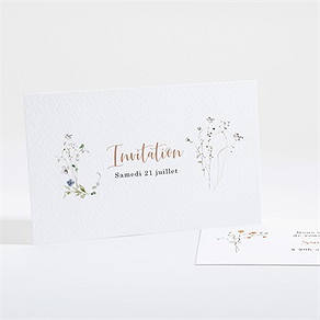 Carton d'invitation mariage complicité