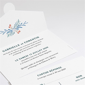 Faire-part mariage notre originalité - Détail du faire-part