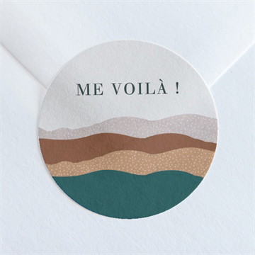 Sticker naissance tendres collines