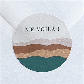 Sticker naissance tendres collines