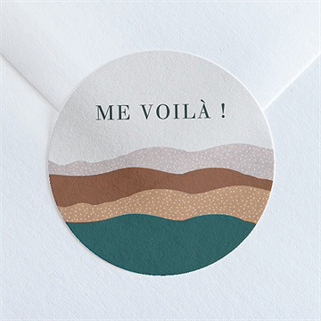 Sticker naissance tendres collines