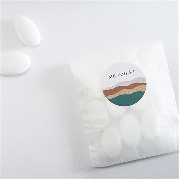 Sticker naissance tendres collines - Mise en situation