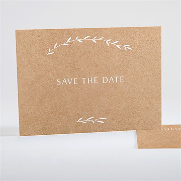 Save the Date mariage bohème écolo