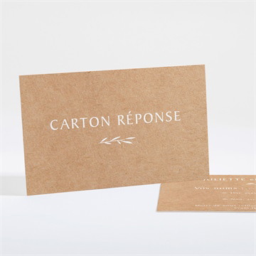 Carton réponse mariage bohème écolo