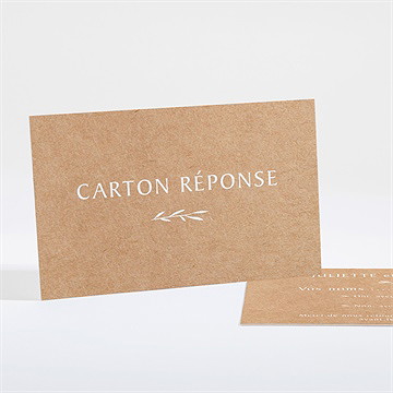Carton réponse mariage bohème écolo