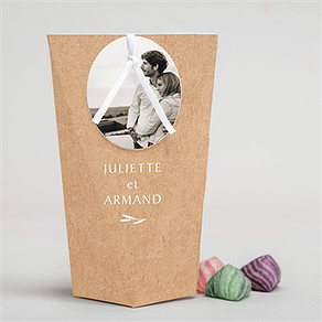 Boîte surprise mariage bohème écolo