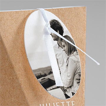 Boîte surprise mariage bohème écolo - Détail de la boîte