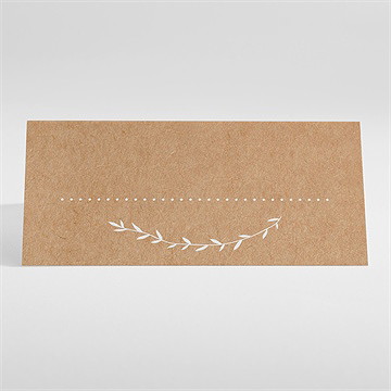 Marque-place mariage bohème écolo - Dos du marque-place