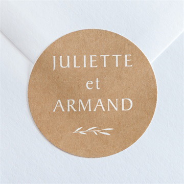 Sticker mariage bohème écolo