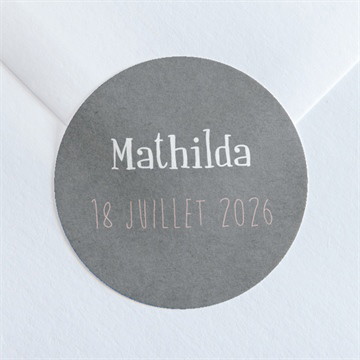 Sticker naissance touche vintage