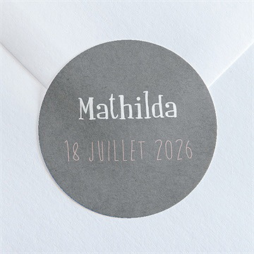 Sticker naissance touche vintage