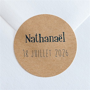 Sticker naissance on vous présente