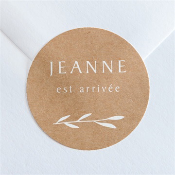 Sticker naissance faire-part enveloppe magnet