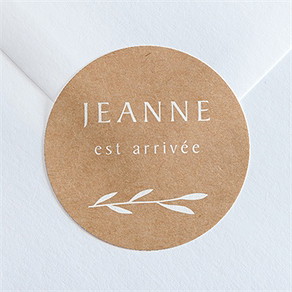 Sticker naissance faire-part enveloppe