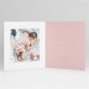 Faire-part naissance graine de fille - Intérieur du faire-part