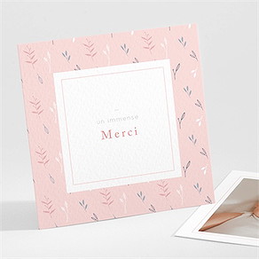 Remerciement naissance graine de fille