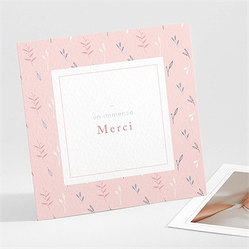 Remerciement naissance graine de fille