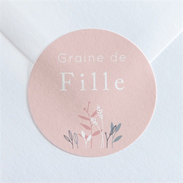 Sticker naissance graine de fille