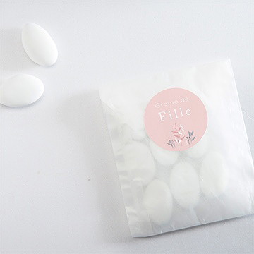 Sticker naissance graine de fille - Mise en situation