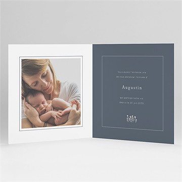 Faire-part naissance graine de garçon - Intérieur du faire-part