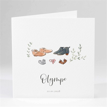 Faire-part naissance nos petites chaussures