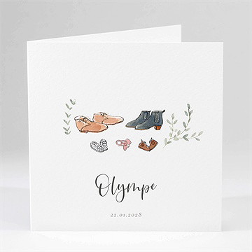 Faire-part naissance nos petites chaussures