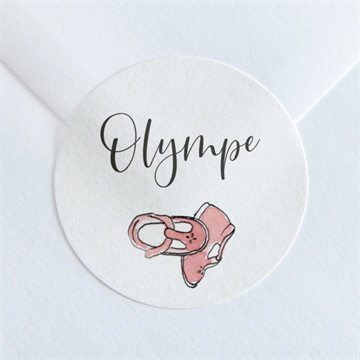 Sticker naissance nos petites chaussures