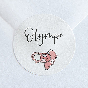 Sticker naissance nos petites chaussures