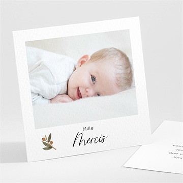 Remerciement naissance présentation