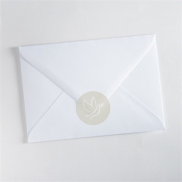 Stickers décès colombe de l'espérance - Mise en situation