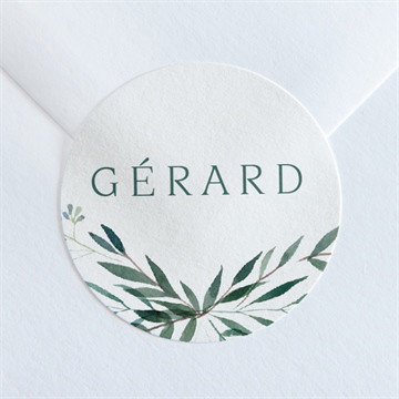 Stickers décès mémento dorure argent